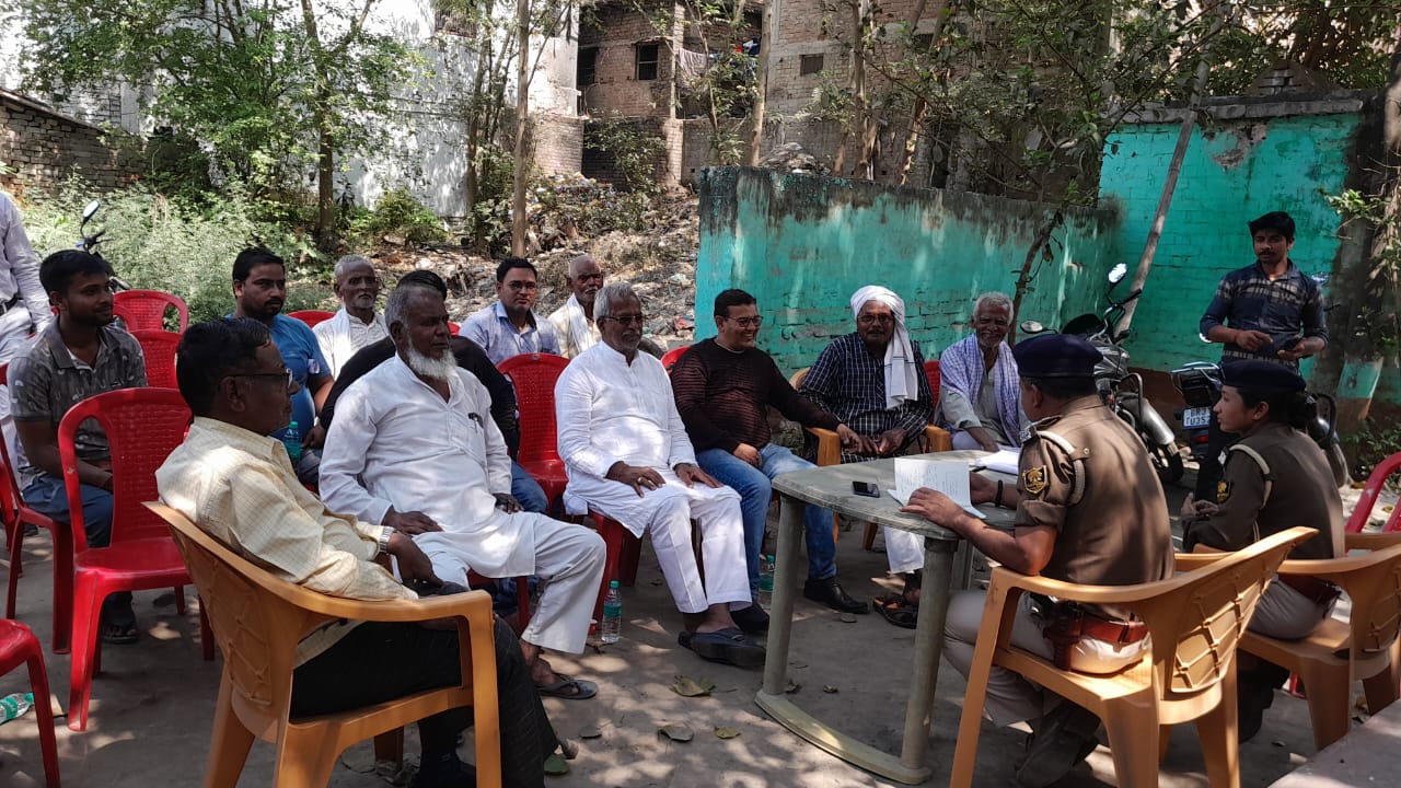 बरांटी थाने पर होली के लिए शांति  समिति  की बैठक आयोजित ‌          